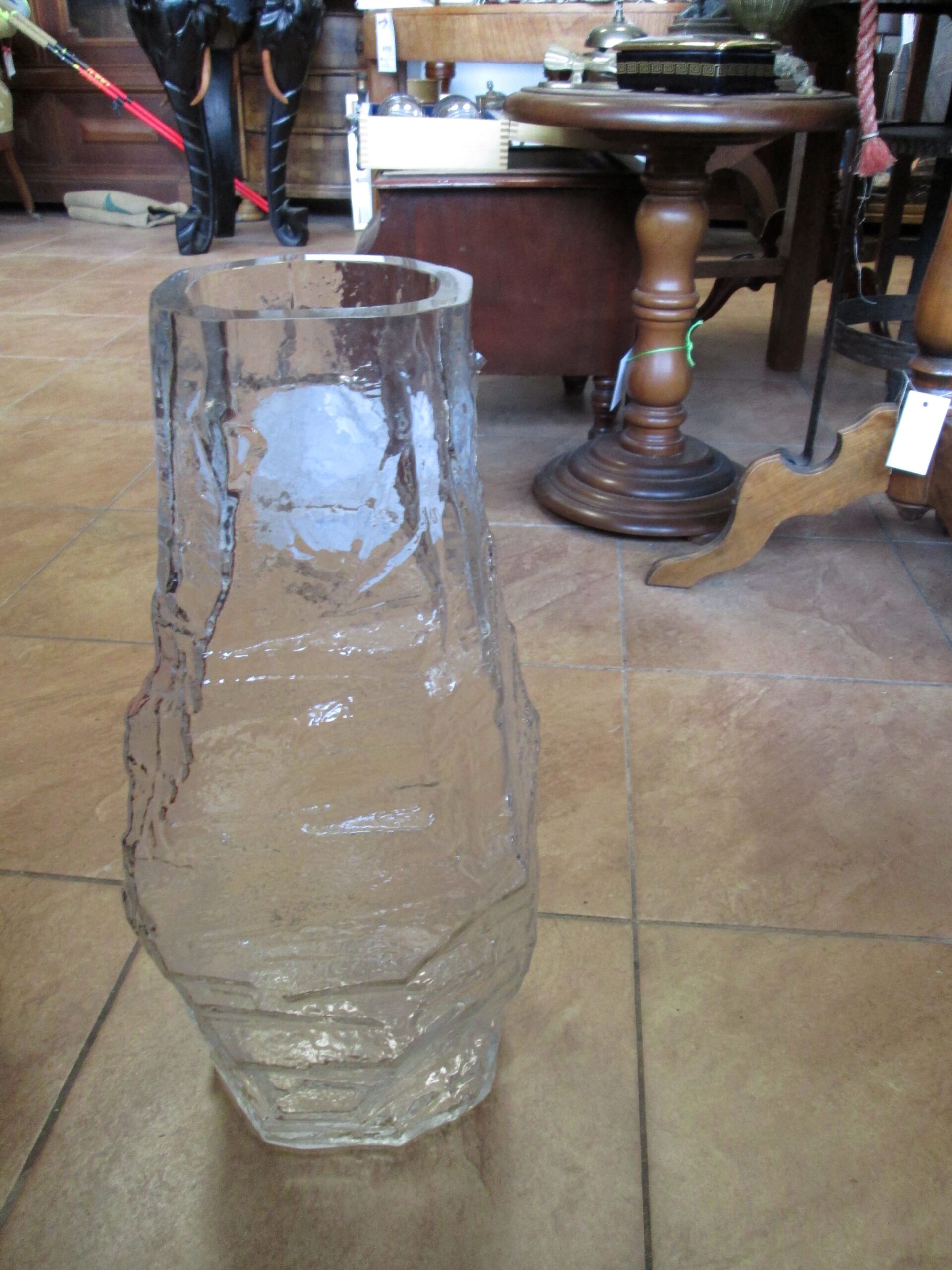 Ogromny wazon z lat 70-tych.Ice Glass. - obrazek 5