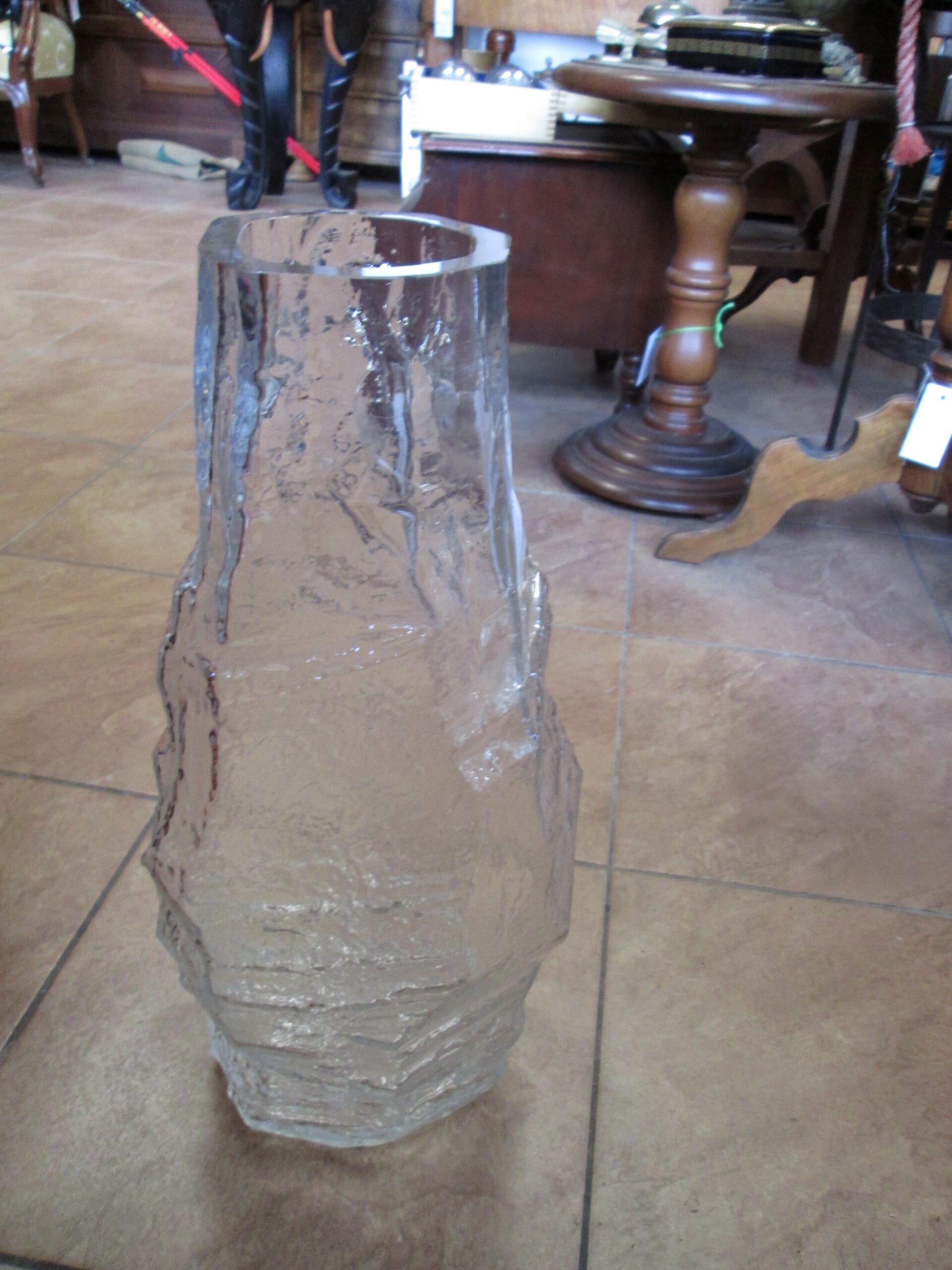 Ogromny wazon z lat 70-tych.Ice Glass. - obrazek 6