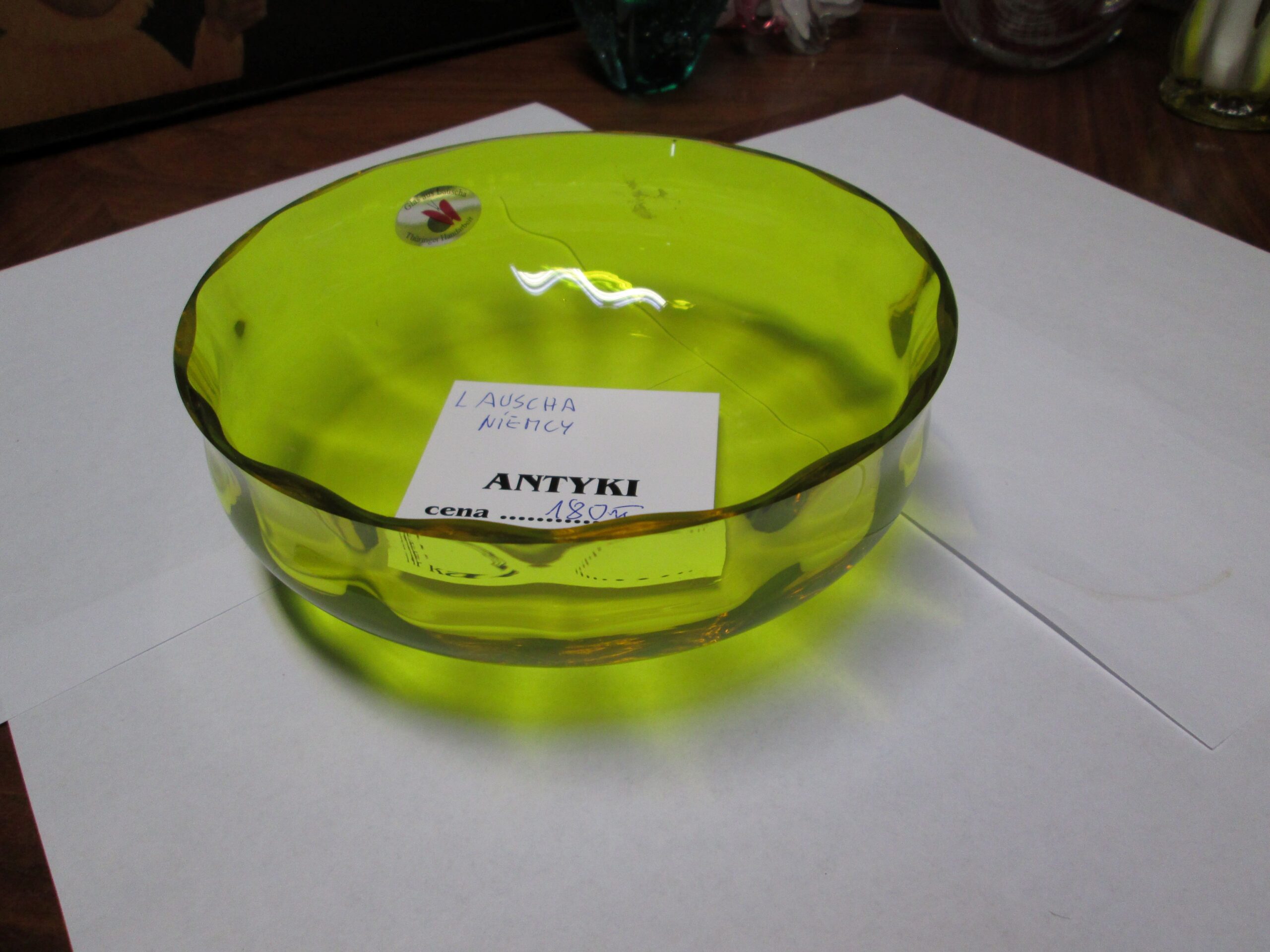 Patera na owoce z firmy Lauscha.