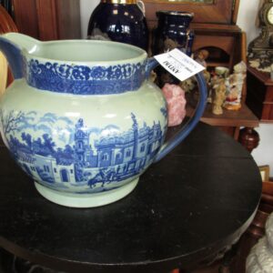 Porcelanowy dzban do wody. Flow Blue.