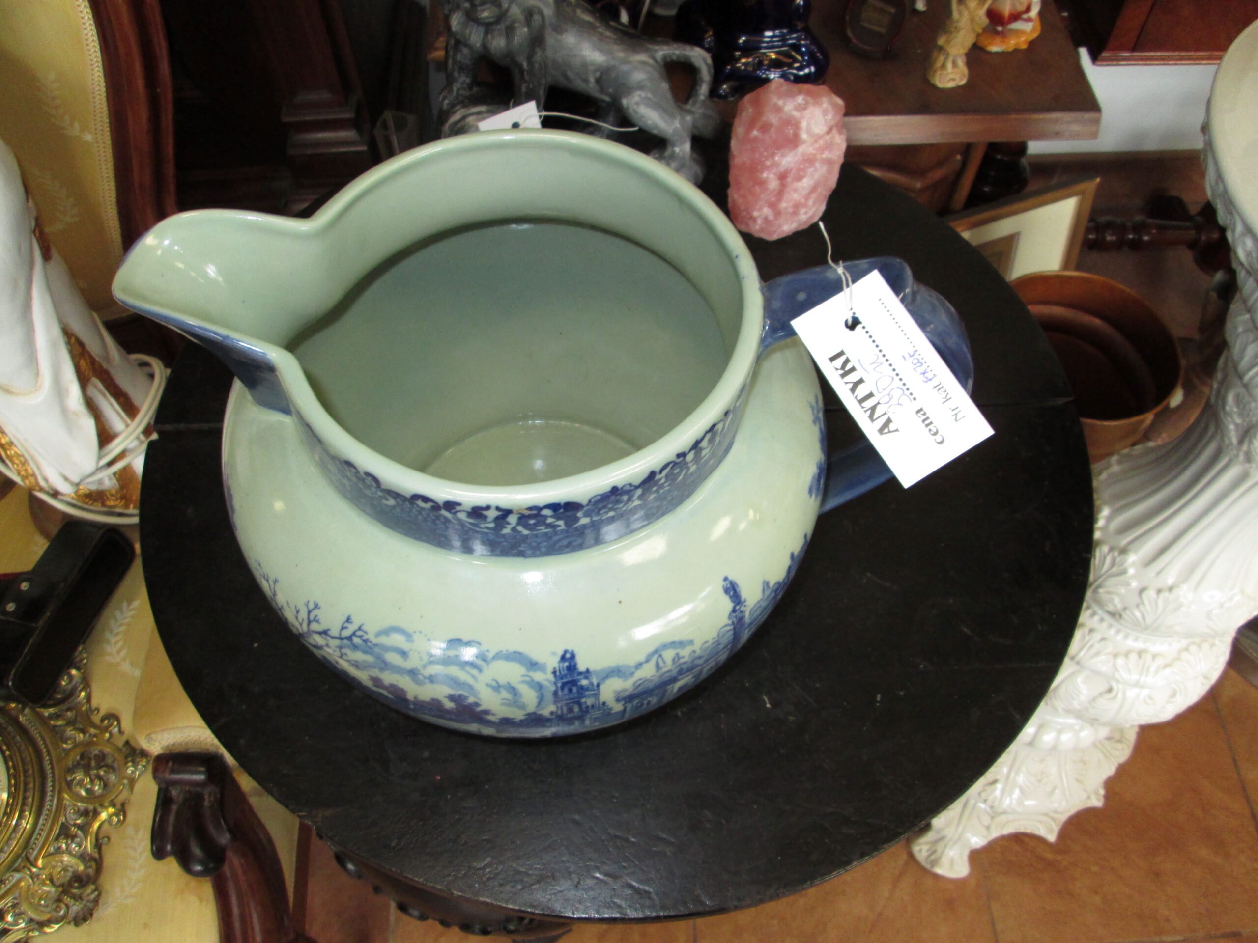 Porcelanowy dzban do wody. Flow Blue. - obrazek 2