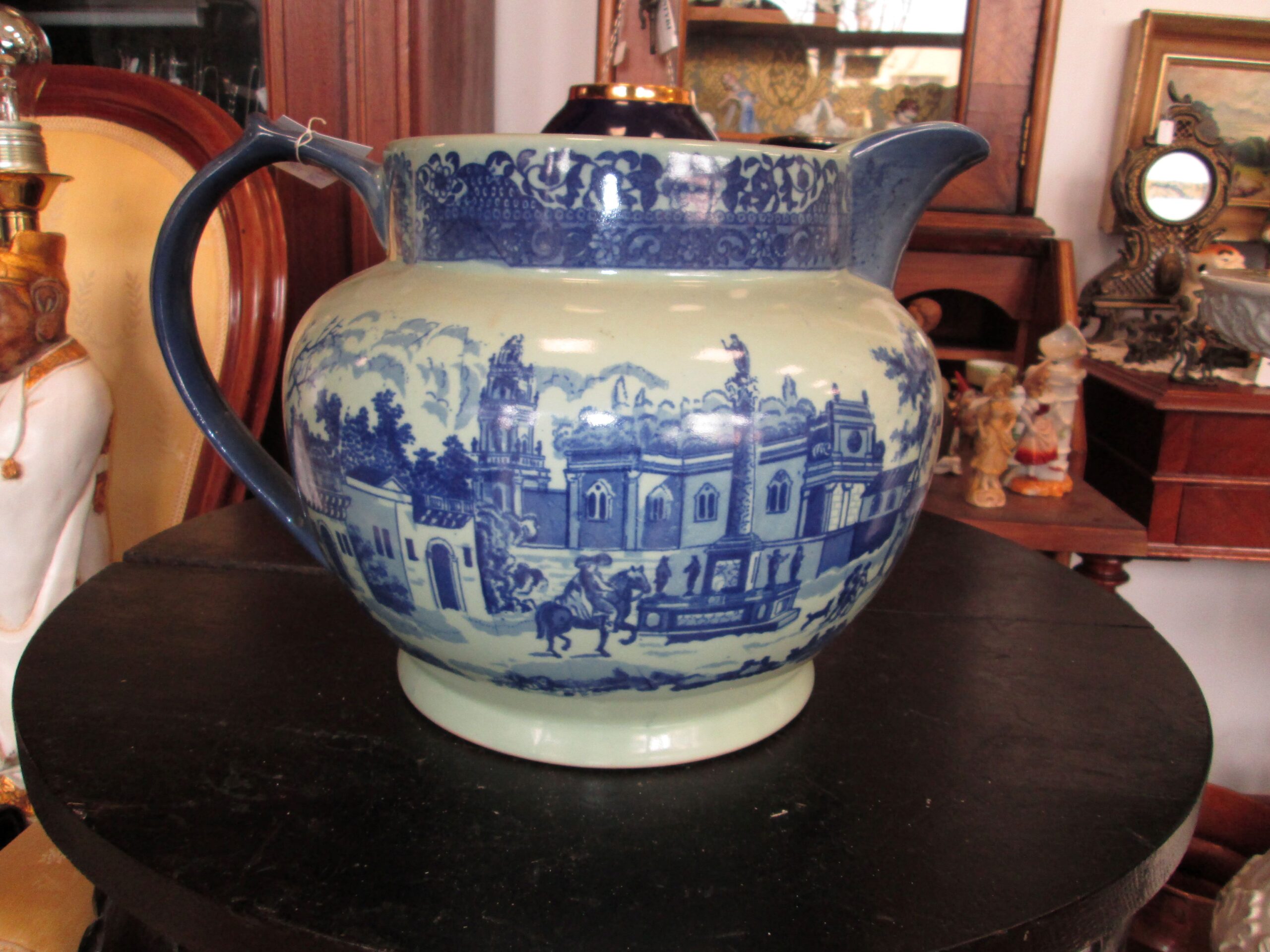 Porcelanowy dzban do wody. Flow Blue. - obrazek 3