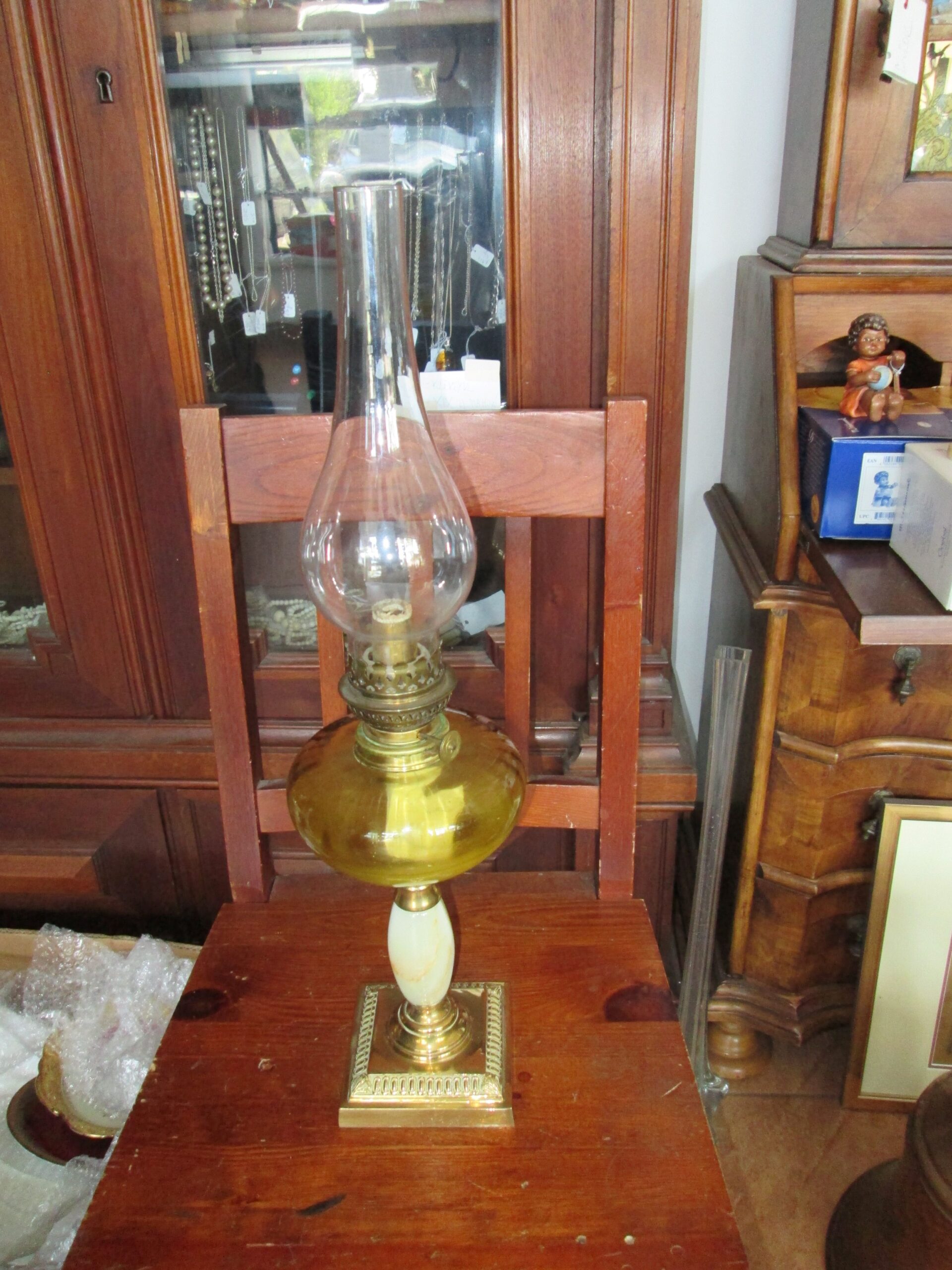 Lampa naftowa Art Deko.