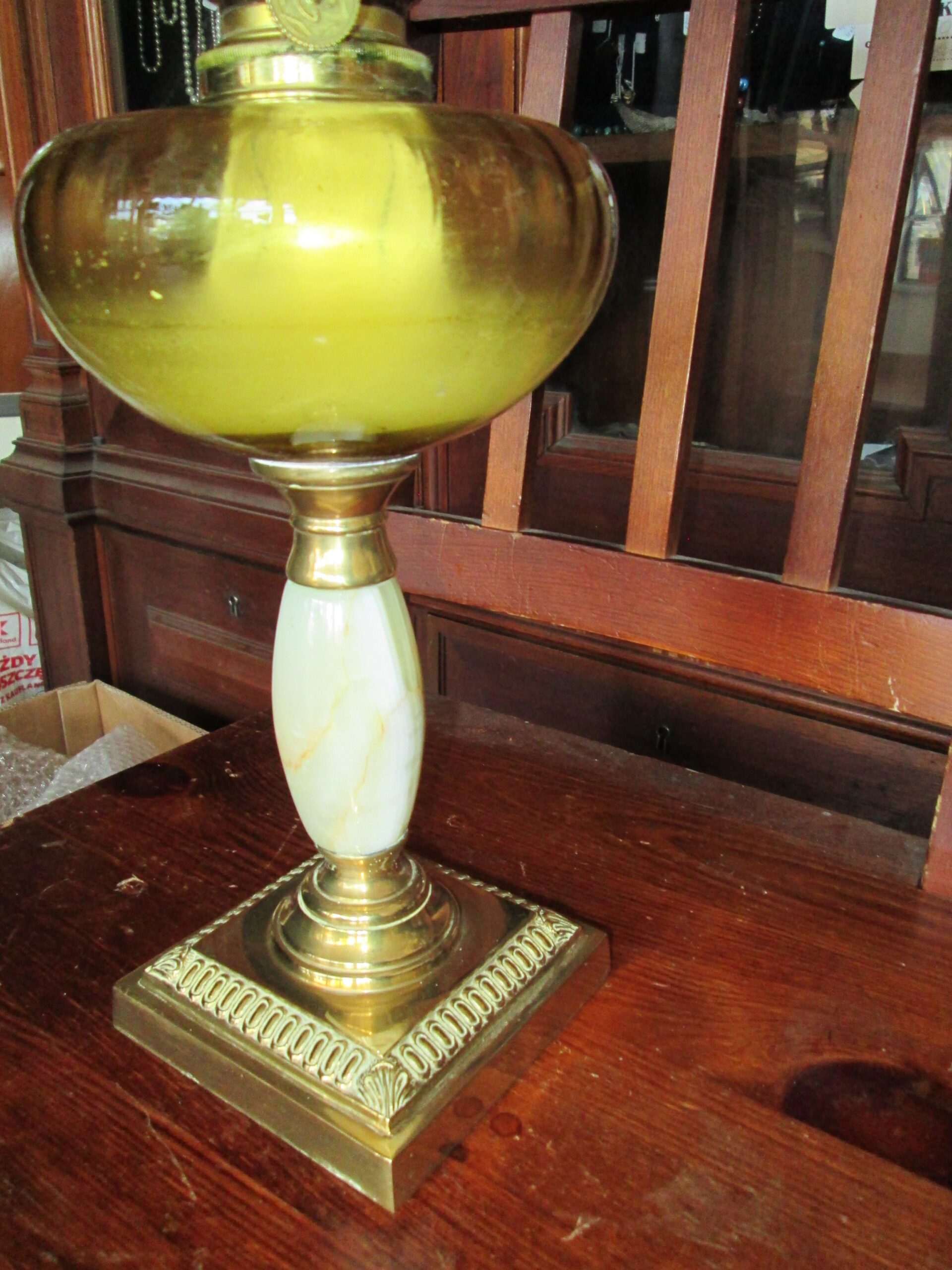 Lampa naftowa Art Deko. - obrazek 3
